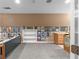 Finished basement with carpet, wet bar, and a large wall of framed music memorabilia at 380 Kendrick Se Ave, Atlanta, GA 30315