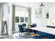 Bright dining area adjacent to kitchen featuring a pendant light, window and round table at 538 Micayne Cir # 3, Smyrna, GA 30082