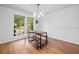 Dining room featuring a stylish table set with a great view through the windows at 1759 Kimberly Sw Dr, Marietta, GA 30008