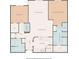 Detailed floor plan showing the layout of the home including bedrooms, living room, kitchen, bathrooms, and walk-in closets at 1975 Nocturne Dr # 2303, Alpharetta, GA 30009