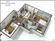 Floorplan of the condo at Spire, unit 2209, featuring a balcony and modern open concept design at 860 Peachtree Ne St # 2209, Atlanta, GA 30308