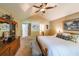 Spacious main bedroom featuring vaulted ceilings, a large window, and carpeting at 4872 Nature Trl, Austell, GA 30106