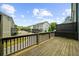 View from the wood deck overlooking street in residential neighborhood at 1381 Wallace Walk, Atlanta, GA 30316