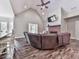 Large living room with fireplace, vaulted ceiling, and ample seating for a welcoming atmosphere at 2700 Sam Nelson Rd, Canton, GA 30114