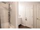 Modern shower with sleek fixtures and a rainfall shower head at 2700 Pine Tree Ne Rd # 2204, Atlanta, GA 30324