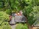 An aerial view of a home surrounded by lush greenery and mature trees at 4105 Peachtree Dunwoody Ne Rd, Atlanta, GA 30342