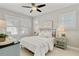 Comfortable bedroom with ample windows, stylish decor, providing a peaceful retreat for rest and relaxation at 7120 Lullwater Rd, Cumming, GA 30040