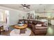 Open living room design with breakfast bar in view at 12350 Stevens Creek Dr, Alpharetta, GA 30005
