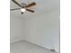 Bedroom with neutral walls and carpet, ceiling fan, and view of the outdoors at 2682 Freemans Walk Path, Dacula, GA 30019