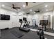 Spacious gym with a mirrored wall, treadmills, and stationary bike at 3888 Peachtree Dunwoody Rd, Atlanta, GA 30342