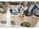 Aerial view of the lovely home showcasing its well-manicured lawn and inviting curb appeal at 1739 Praters Pt, Dacula, GA 30019