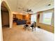 Finished basement features a bonus living area, built in shelving, and an area for a dining table at 1739 Praters Pt, Dacula, GA 30019