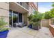 Spacious patio area with comfortable seating and lush landscaping, perfect for enjoying outdoor living at 1820 Peachtree St # 311, Atlanta, GA 30309