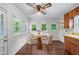 Bright eat-in kitchen with modern appliances and hardwood floors at 2655 Hayden Dr, East Point, GA 30344