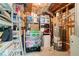 Unfinished basement storage area with exposed ductwork and water heater at 3370 Ashton Dr, Suwanee, GA 30024