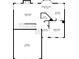 Floor plan showing first floor layout featuring living room, kitchen, garage, foyer, dining and breakfast nook at 3370 Ashton Dr, Suwanee, GA 30024