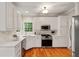 Kitchen with white cabinets, stainless steel appliances and stone backsplash at 3370 Ashton Dr, Suwanee, GA 30024