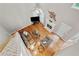 Birds-eye view of the living room with hardwood floors and fireplace at 3370 Ashton Dr, Suwanee, GA 30024