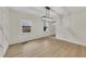 Bright dining room featuring modern light fixture and white walls at 2328 Carnes Rd, Jonesboro, GA 30236