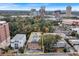 An aerial view of property and surrounding area with city skyline at 3649 Peachtree Ne Rd # 201, Atlanta, GA 30319