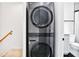 Efficient stacked washer and dryer unit, perfect for saving space at 136 Peachtree Memorial Nw Dr # Nj2, Atlanta, GA 30309