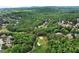 Overhead view of homes amidst lush green trees, next to a golf course, presenting a serene community landscape at 1477 Edenham Ln, Cumming, GA 30041
