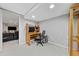 Finished basement includes a desk, chair, and shelf unit at 1728 N Holly Ne Ln, Atlanta, GA 30329