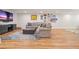 Finished basement with entertainment center, and a spacious area for relaxation or entertaining at 2861 Digna Ct, Acworth, GA 30101