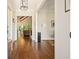 Elegant foyer with hardwood floors, open floor plan, and views of the living spaces at 2861 Digna Ct, Acworth, GA 30101