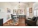 Bright home office with two large windows, stylish decor, and ample workspace at 2861 Digna Ct, Acworth, GA 30101