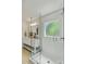 A modern bathroom features a double sink vanity and a glass-enclosed shower at 1377 Oak Grove Dr, Decatur, GA 30033