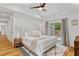 Bright bedroom featuring vaulted ceilings and natural light, with views to the deck at 1377 Oak Grove Dr, Decatur, GA 30033