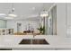 A bright kitchen that looks into a living room at 1377 Oak Grove Dr, Decatur, GA 30033