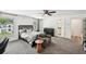 Cozy bedroom featuring plush carpeting and an attached bathroom at 3991 Perry Pass, Lithonia, GA 30038