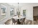 Bright breakfast nook with a round table, comfortable chairs, and multiple windows for natural light at 3991 Perry Pass, Lithonia, GA 30038