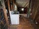 Interior view of the kitchen area, showing appliances and unfinished walls at 2135 Wells Se Dr, Smyrna, GA 30080