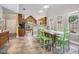 Open dining area with bright green chairs and large window at 2735 Royal Blf, Decatur, GA 30030