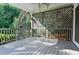 Spacious deck featuring a privacy screen, railing, and string lights at 3082 Monarch Pine Dr, Peachtree Corners, GA 30071