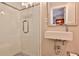 Modern bathroom with glass shower, floating sink, and stylish fixtures at 4476 Paces Battle Nw, Atlanta, GA 30327
