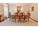 Formal dining area showcasing a decorative area rug, and a large window at 4476 Paces Battle Nw, Atlanta, GA 30327