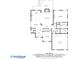 Detailed floor plan of the main level, showing the kitchen, living room, and primary bedroom at 18 Starlight Dr, Cartersville, GA 30121