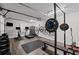 Well-equipped gym featuring weights, cardio machines, and ample workout space at 18 Starlight Dr, Cartersville, GA 30121
