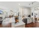 Kitchen with stainless steel appliances, hardwood floors and an open floor plan at 840 Yosemite Dr, Suwanee, GA 30024