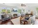 Bright living room with a fireplace and comfortable seating at 840 Yosemite Dr, Suwanee, GA 30024