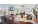 Cozy living room with a fireplace and stylish furnishings at 840 Yosemite Dr, Suwanee, GA 30024