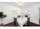 Cozy dining room featuring a pass through to the kitchen at 807 Woodcliff Dr, Sandy Springs, GA 30350