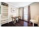 Office space with shelving and hardwood floors at 807 Woodcliff Dr, Sandy Springs, GA 30350