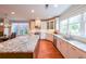 Spacious kitchen with a large granite island and modern appliances at 423 Hunt Ne St, Marietta, GA 30060
