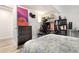 Bedroom featuring desk, shelving and artwork at 509 Roy Sw St, Atlanta, GA 30310
