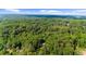 Aerial perspective reveals a home nestled in lush greenery, offering a serene retreat at 1665 Chevron Way, Sandy Springs, GA 30350